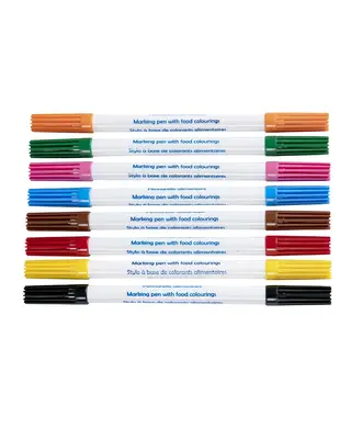 Brand New Cake Stiften Eetbare Inkt Dubbelzijdig Set/8