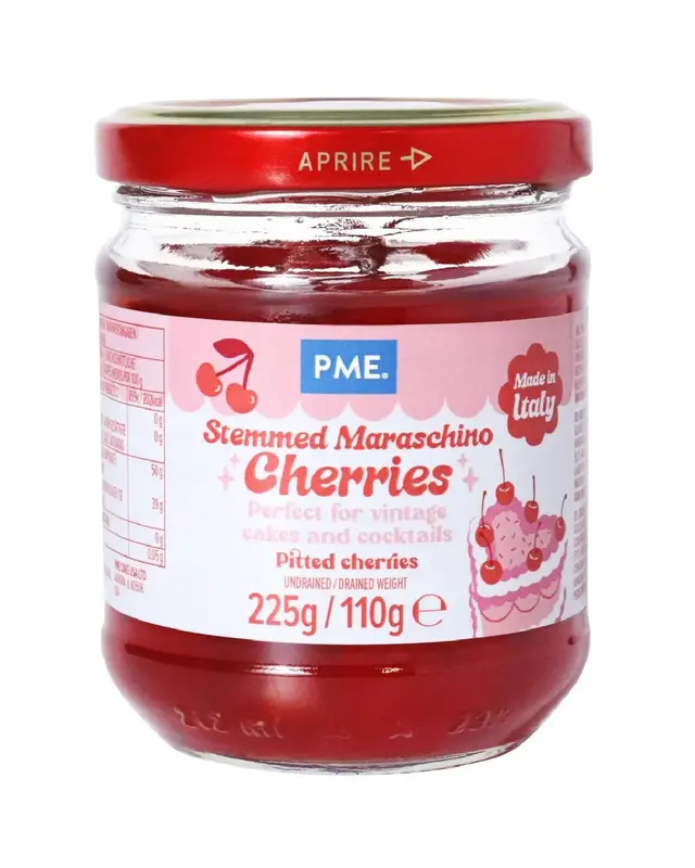 PME Maraschino Kersen met Steel op Siroop 225g