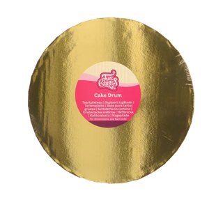 Funcakes FunCakes Cake Drum Round Ø33 cm - Goud - 20mm