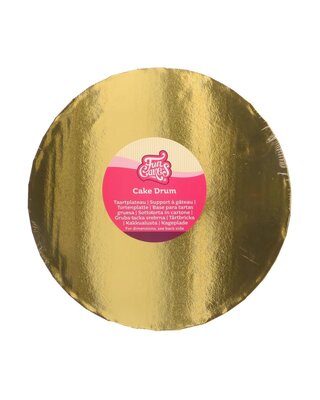 Funcakes FunCakes Cake Drum Round Ø35 cm - Goud - 20mm