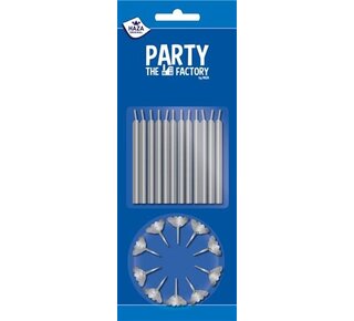 Haza Kaarsjes zilver (12st)