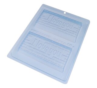 BWB BWB Chocoladevorm 3-delig - I Love You Chocoladereep