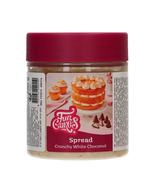 Funcakes FunCakes Spread - Crunchy Witte Choconut 250g