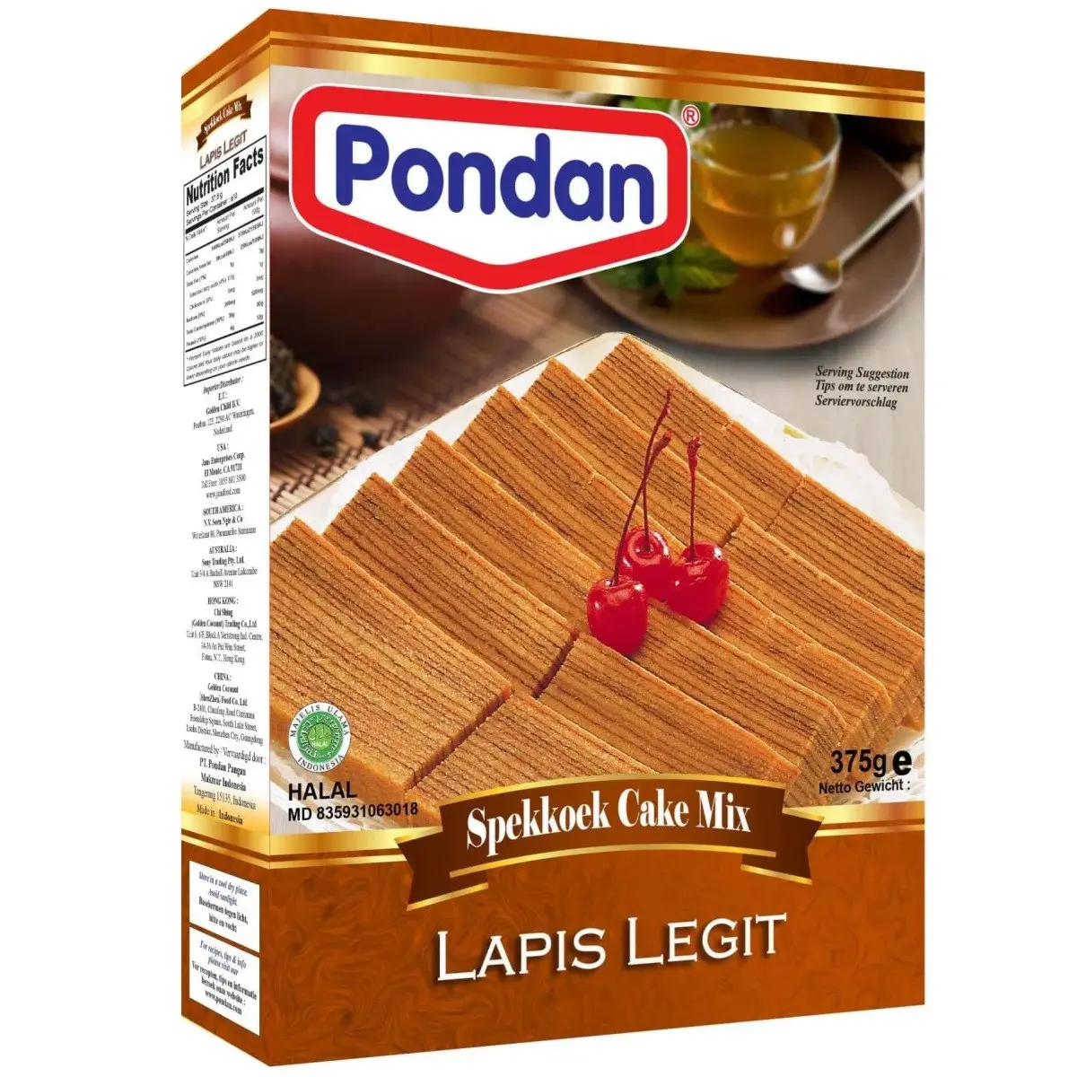 Pondan Cakemix Spekkoek Lapis Legit 375g