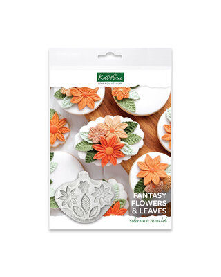 Katy Sue Katy Sue Silicone Mould - Fantasie Bloemen en Bladeren