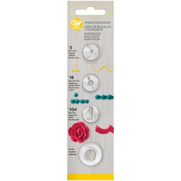 wilton Wilton Decorating adapter Tip Set/4