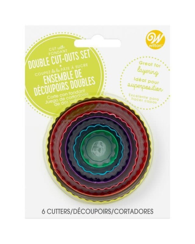 wilton Wilton Dubbelzijdige Uitstekers Rond Set/6