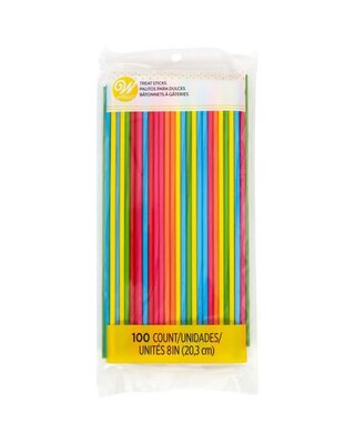 wilton Wilton Gekleurde Lollystokjes 20 cm pk/100