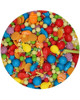 Funcakes FunCakes 3D Sprinkle Medley - Birthday Bash 70g