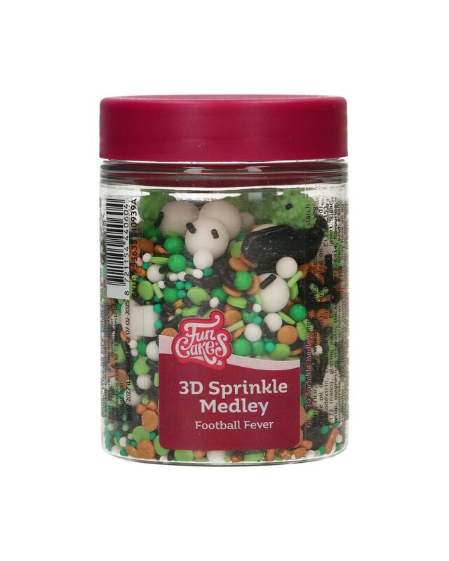 Funcakes FunCakes 3D Sprinkle Medley - Football Fever 70g