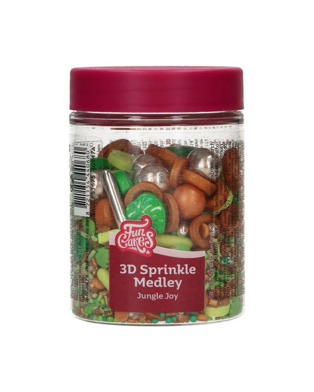 Funcakes FunCakes 3D Sprinkle Medley - Jungle Joy 70g