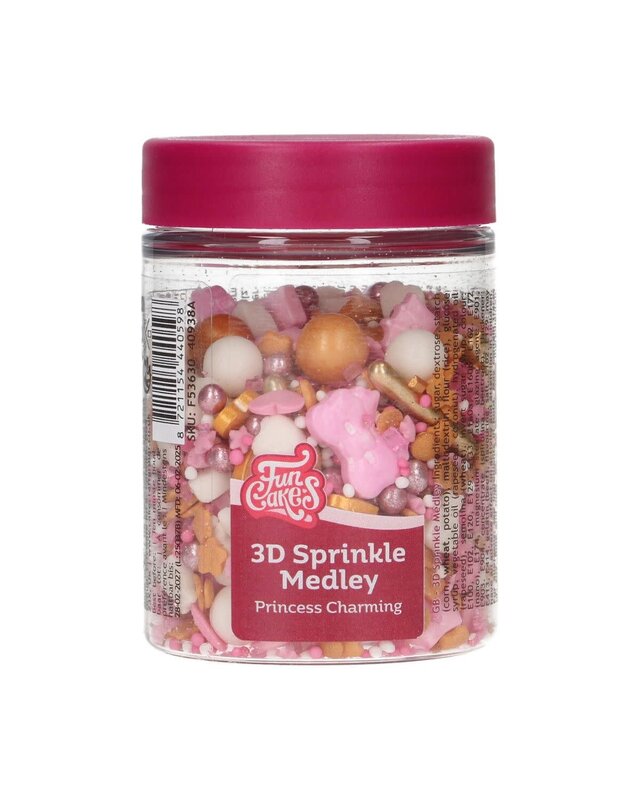 Funcakes FunCakes 3D Sprinkle Medley - Princess Charming 70g