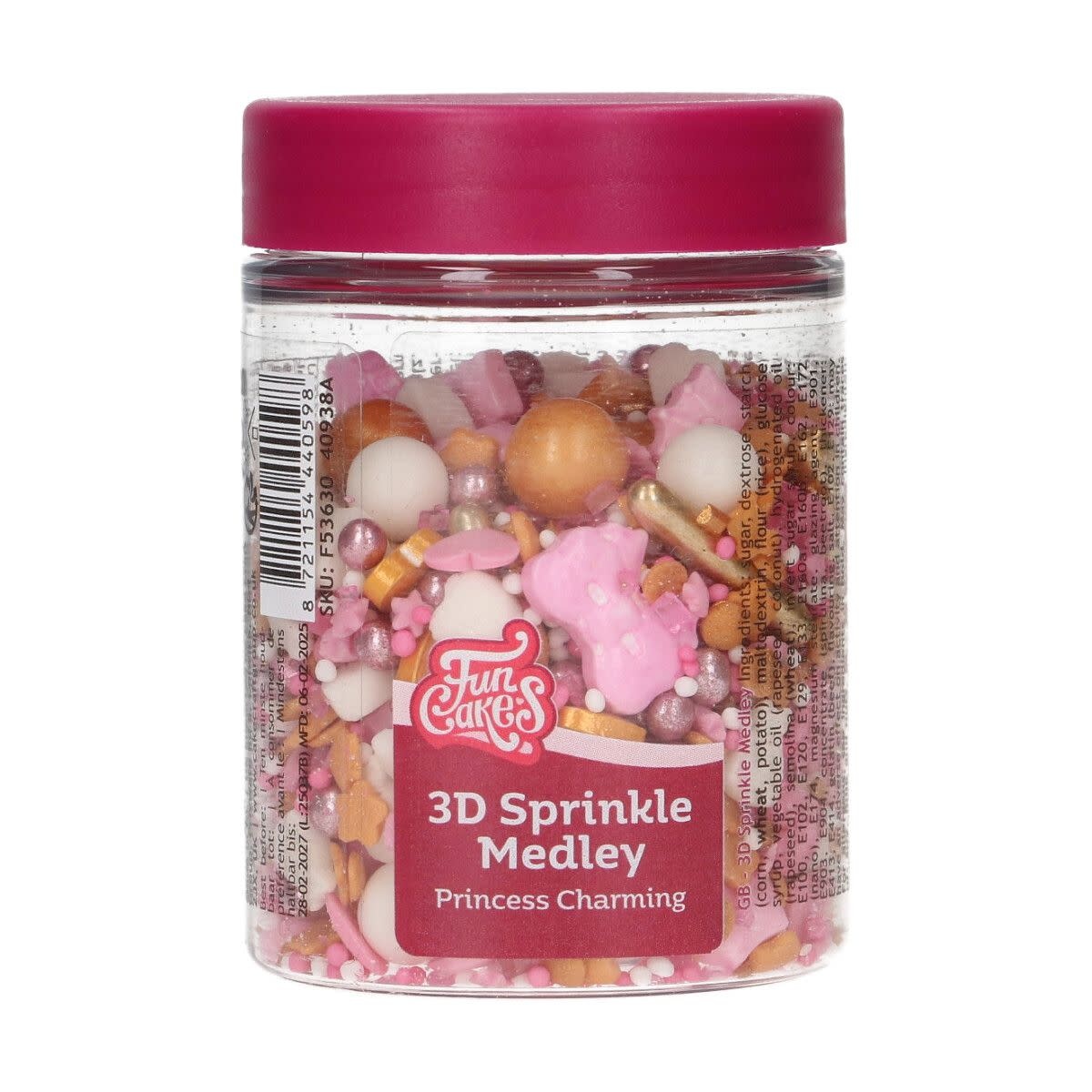 Funcakes FunCakes 3D Sprinkle Medley - Princess Charming 70g
