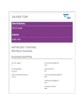 Patisse Boterkoekvorm met mes Silver-Top Ø21cm