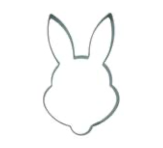 walters Koekjesvorm konijn hoofd 9cm