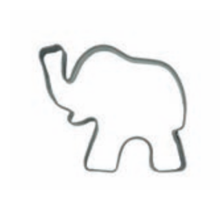 walters Koekjesvorm olifant 5cm