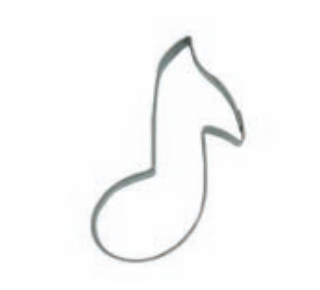 walters Koekjesvorm muzieknoot