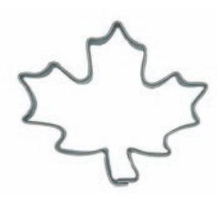 walters koekjesvorm maple blad
