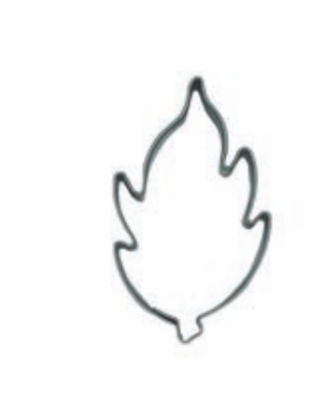 walters koekjesvorm blad of vlam