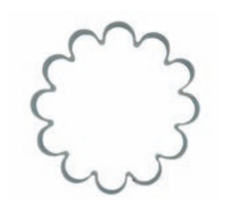 walters Koekjesvorm bloem kartel 9,2cm