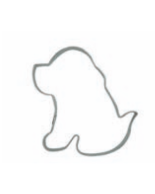 walters Koekjesvorm hond zittend