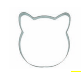 walters Koekjesvorm katten hoofd 5cm
