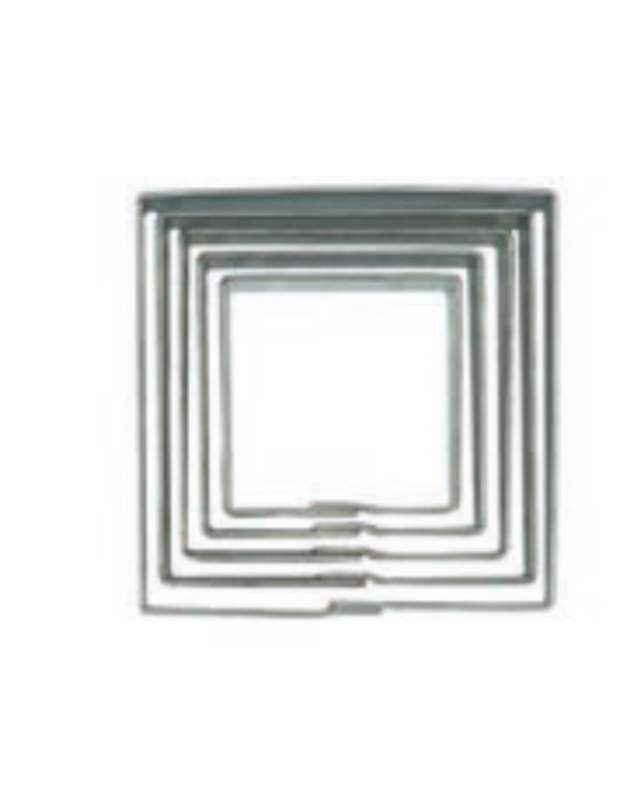 walters set van 5 vierkante koekjesvormen