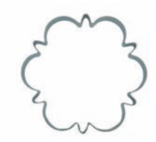 walters Koekjesvorm sierlijke bloem 9cm