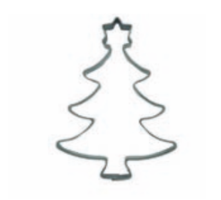 walters Koekjesvorm kerstboom met ster