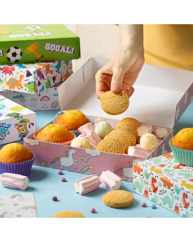 decora Treat box 23,5x16x5cm  eenhoorn wit