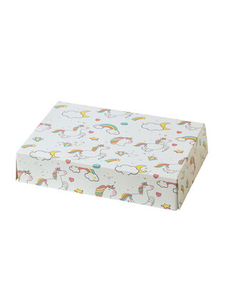 decora Treat box 23,5x16x5cm  eenhoorn wit