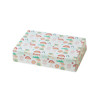 decora Treat box 23,5x16x5cm regenboog
