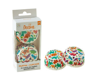 decora Jurassic  baking cups 36st