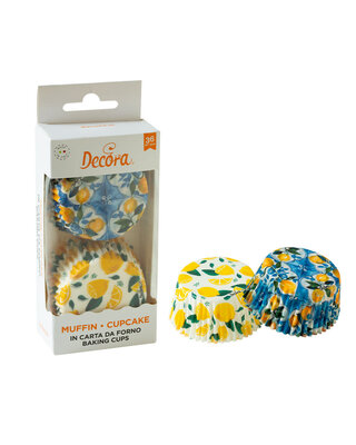 decora Lemon baking cups 36st