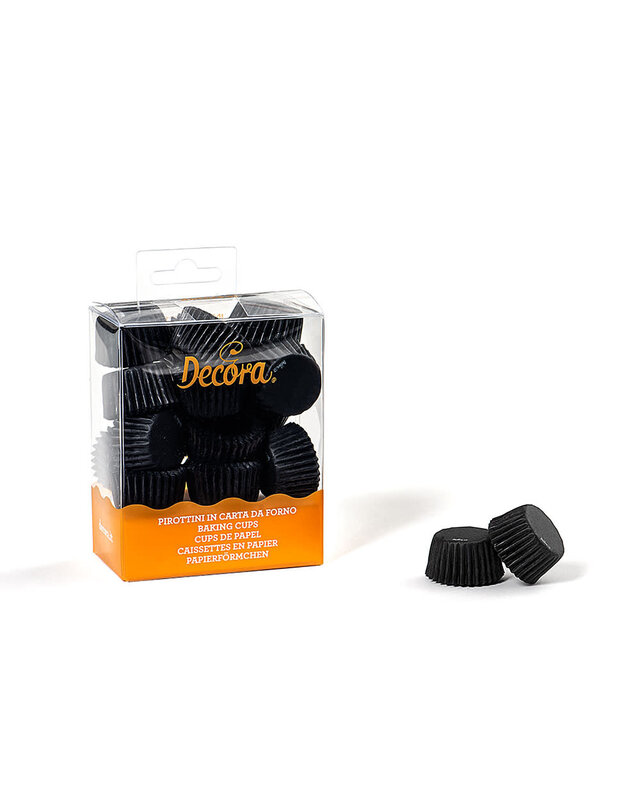 decora Decora zwart bonbon cups 200 stuks