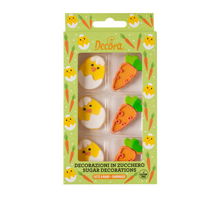decora suikerdecoratie kuikens