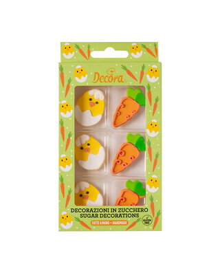 decora suikerdecoratie kuikens