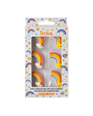 decora suikerdecoratie regenboog