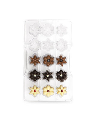 Bloemen chocolade mal