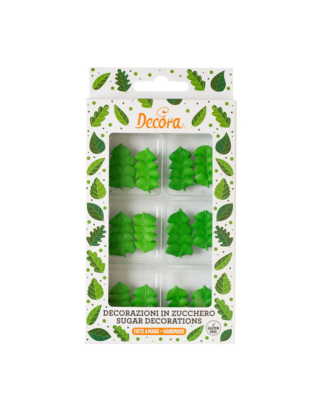 decora suikerdecoratie bladeren