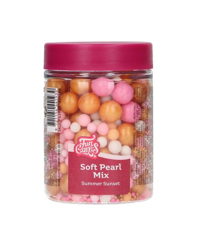 Funcakes FunCakes Soft Pearls Mix Summer Sunset 80g