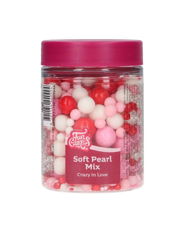 Funcakes FunCakes Soft Pearls Mix Crazy in Love 80g