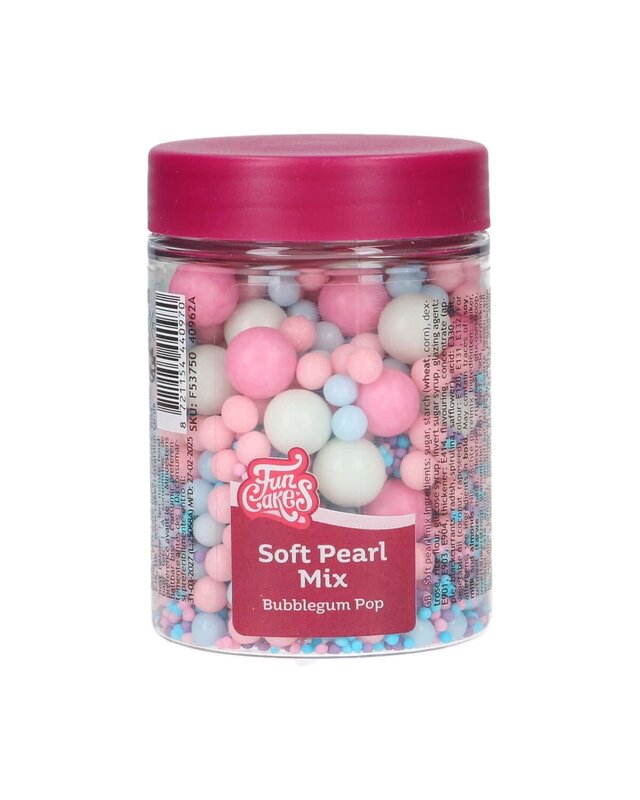 Funcakes FunCakes Soft Pearls Mix Bubblegum Pop 80g