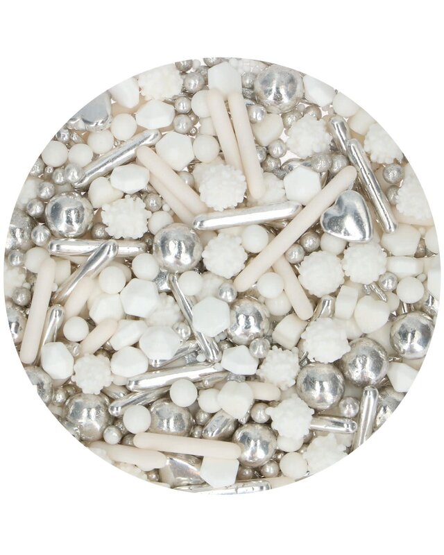 Funcakes FunCakes 3D Sprinkle Medley - Silver Lining 70g