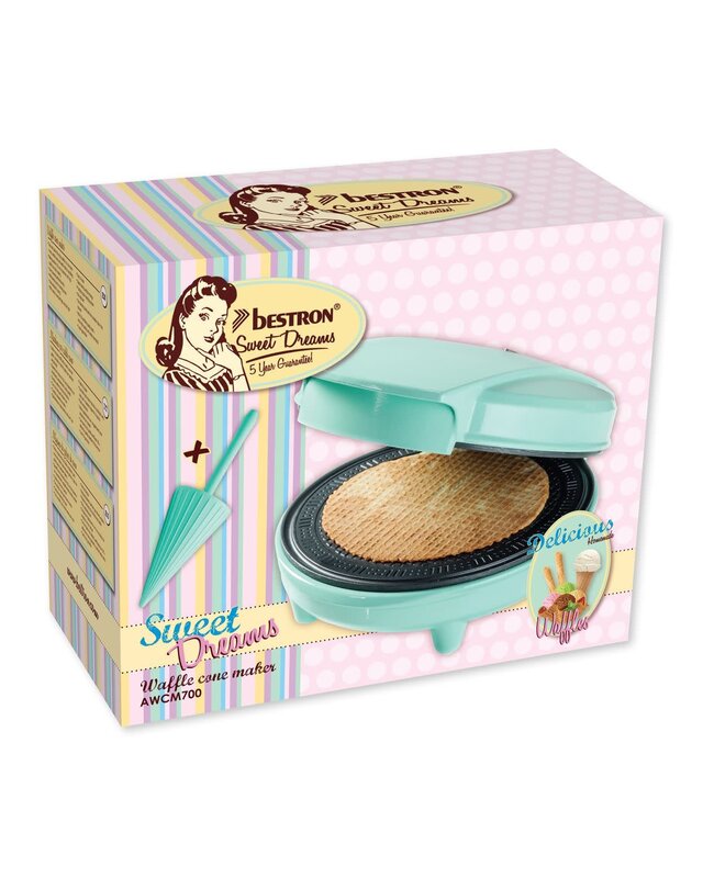 Bestron Wafelcone Stroopwafel Maker Mint