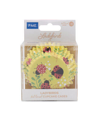 PME PME Foil Baking Cups lieveheersbeestje pk/30