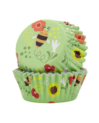 PME PME Foil Baking Cups bijen pk/30