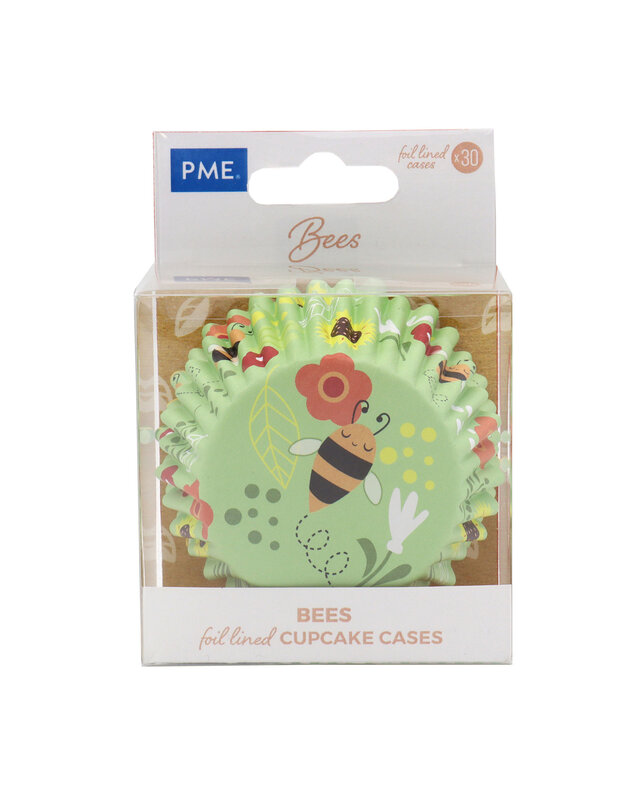 PME PME Foil Baking Cups bijen pk/30