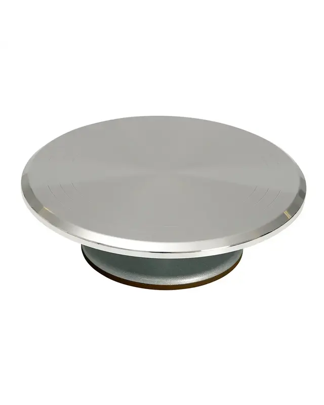 Brand New Cake Taartplateau / Draaiplateau Prof. Aluminium Ø30,5x9,5cm