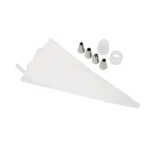 Brand New Cake Spuitmondjes Medium + Spuitzak Set/6